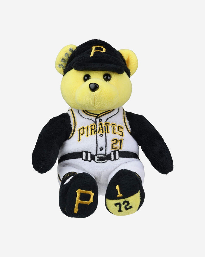 Pittsburgh Pirates 2023 Roberto Clemente Day Team Beans Commemorative Embroidered Bear FOCO - FOCO.com