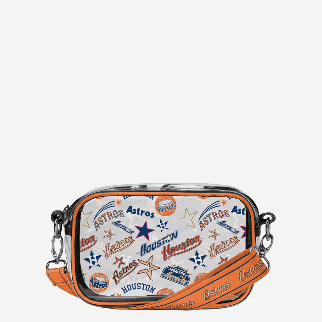 Houston Astros Repeat Retro Print Clear Crossbody Bag FOCO - FOCO.com