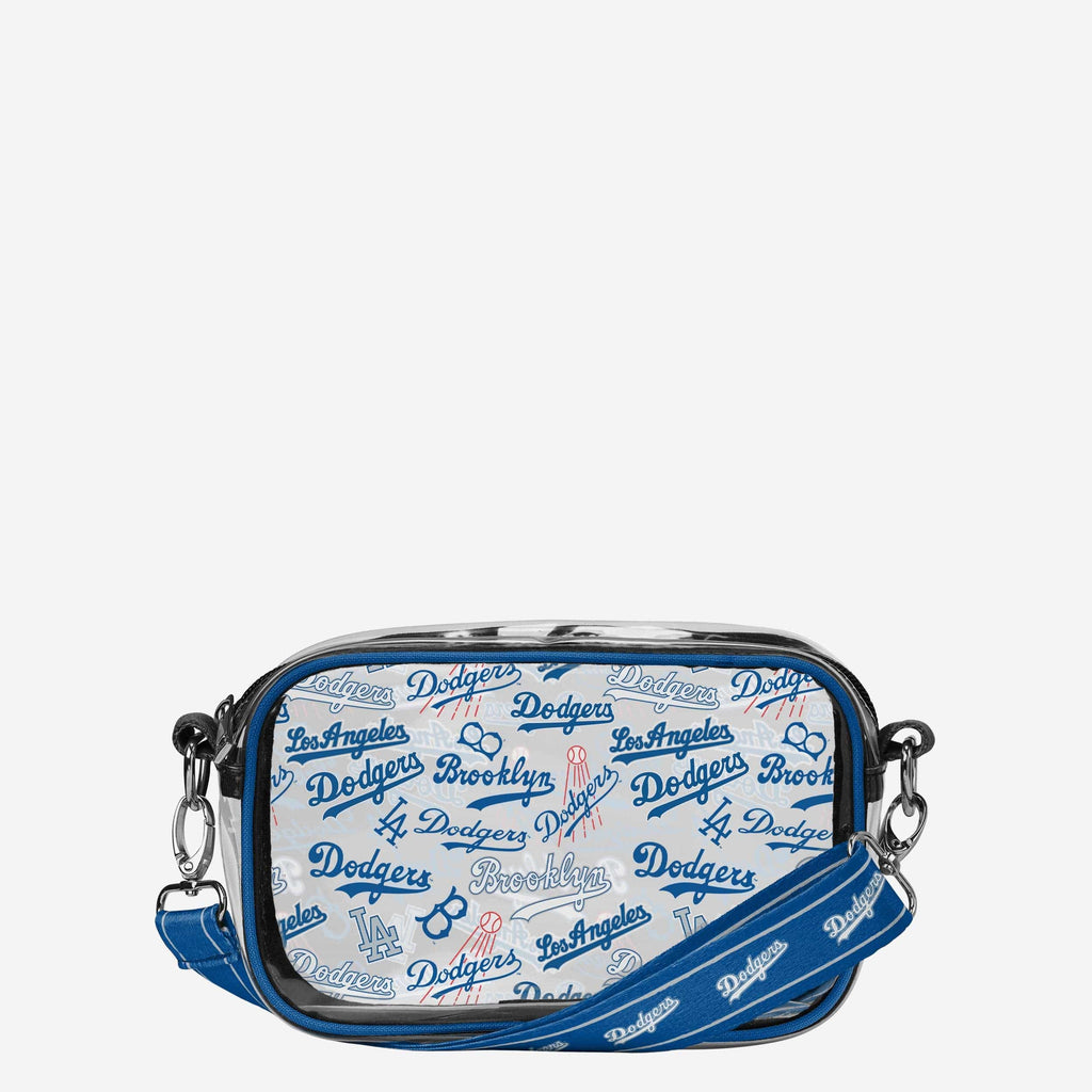 Los Angeles Dodgers Repeat Retro Print Clear Crossbody Bag FOCO - FOCO.com