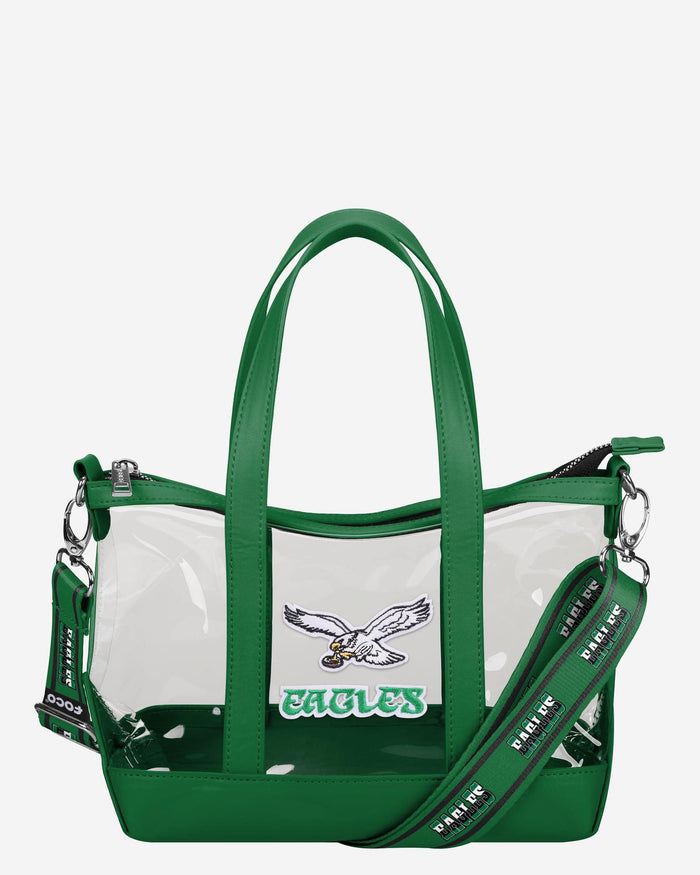 Philadelphia Eagles Kelly Green Clear Crossbody Mini Tote Bag FOCO - FOCO.com