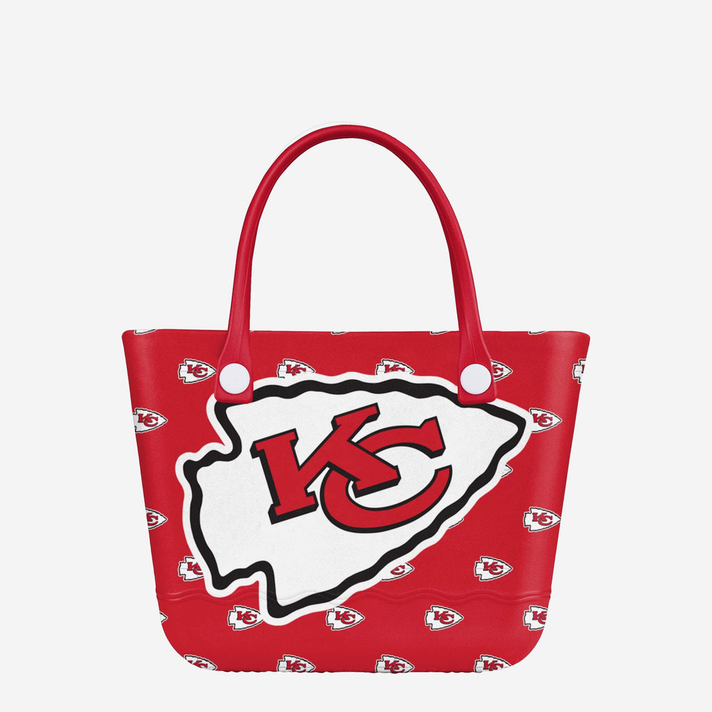 Kansas City Chiefs Big Logo Mini Print Tailgate Tote Bag FOCO - FOCO.com