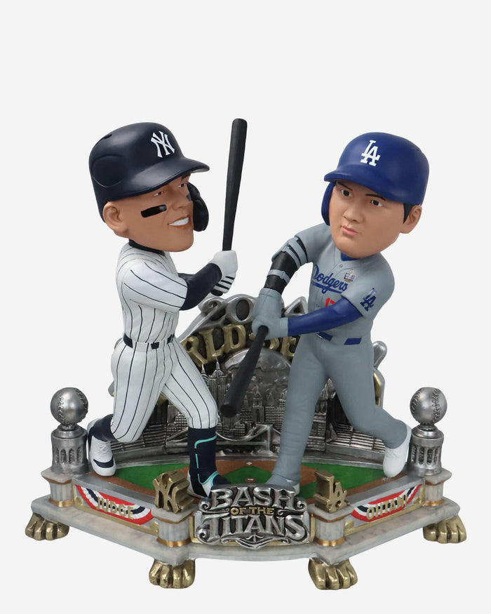 Shohei Ohtani & Aaron Judge Los Angeles Dodgers & New York Yankees 2024 World Series 18 in Dual Battle Bobblehead FOCO - FOCO.com