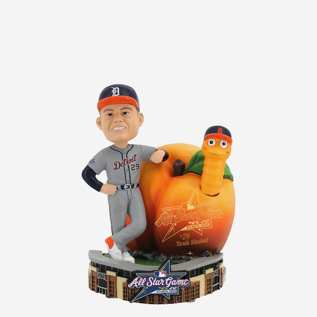 Tarik Skubal Detroit Tigers 2025 MLB All-Star Peach Dual Bobblehead FOCO - FOCO.com