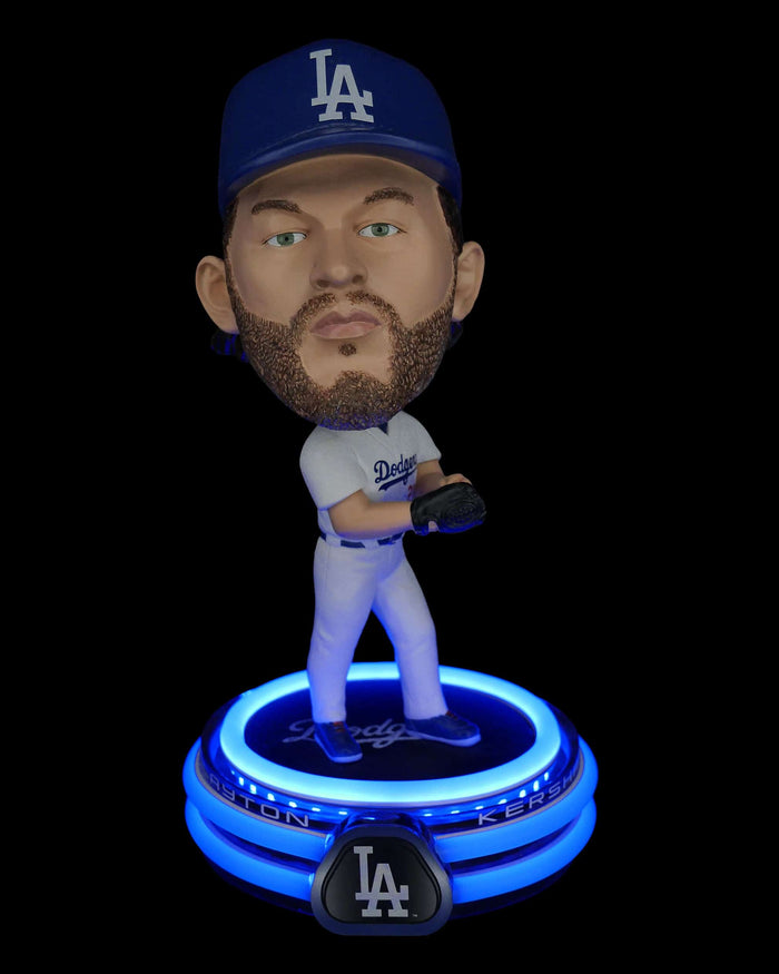Clayton Kershaw Los Angeles Dodgers LED Neon Bighead Bobblehead FOCO - FOCO.com