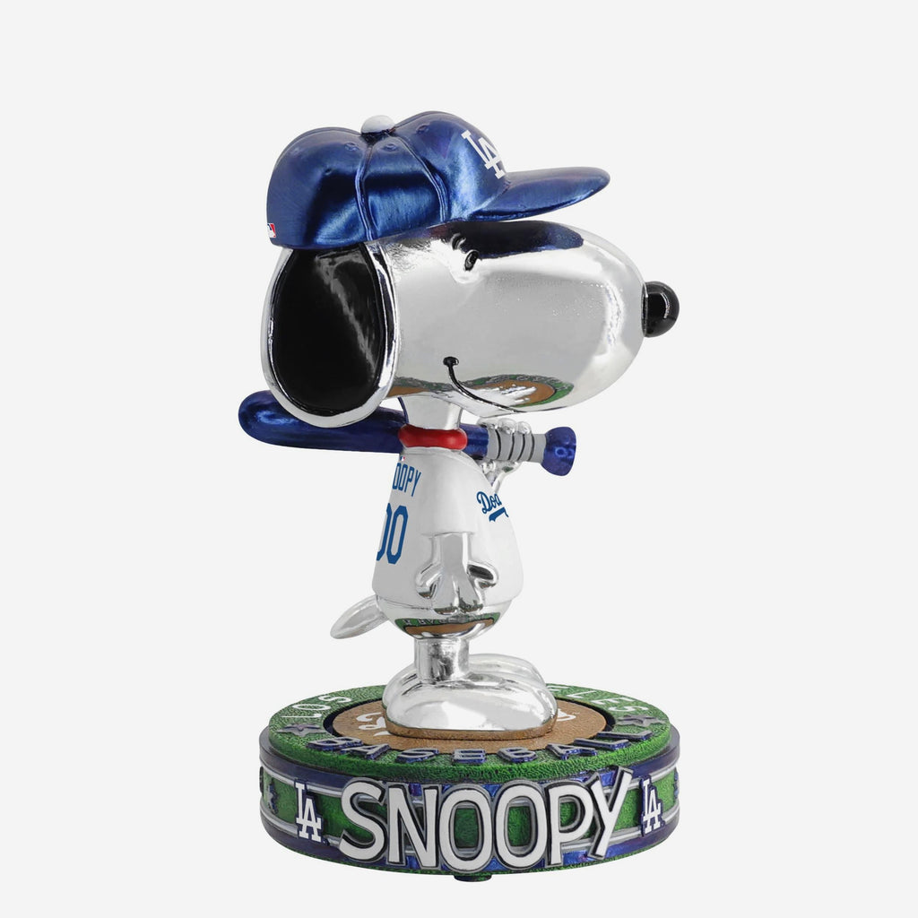 Los Angeles Dodgers Snoopy Peanuts Electroplated Bighead Bobblehead FOCO - FOCO.com