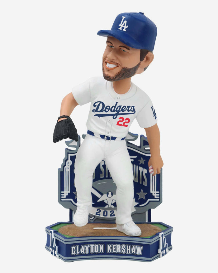 Clayton Kershaw Los Angeles Dodgers 3,000 Career Strikeouts Milestone Bobblehead FOCO - FOCO.com