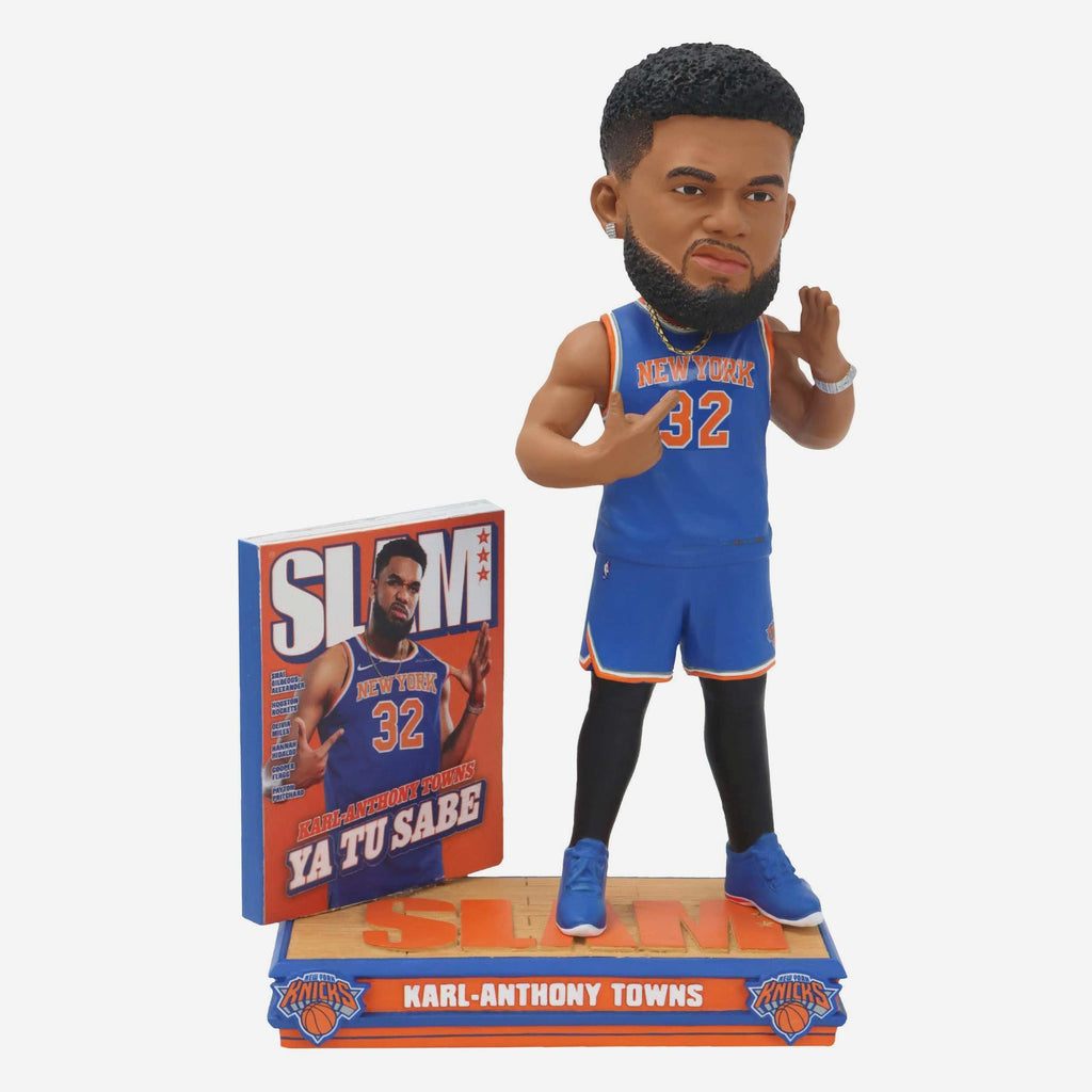 Karl-Anthony Towns New York Knicks Ya Tu Sabe Slam Magazine Cover Bobblehead FOCO - FOCO.com