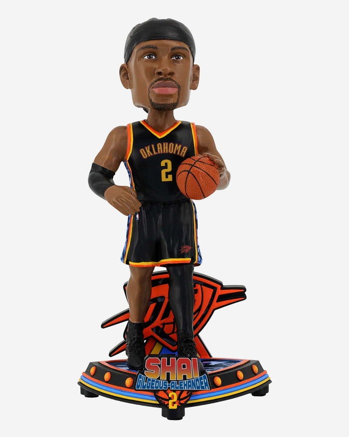 Shai Gilgeous-Alexander Oklahoma City Thunder 2025 City Jersey Bobblehead FOCO - FOCO.com