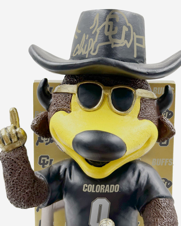 Chip The Buffalo Colorado Buffaloes Sunglass Saturday Mascot Variant Bobblehead FOCO - FOCO.com