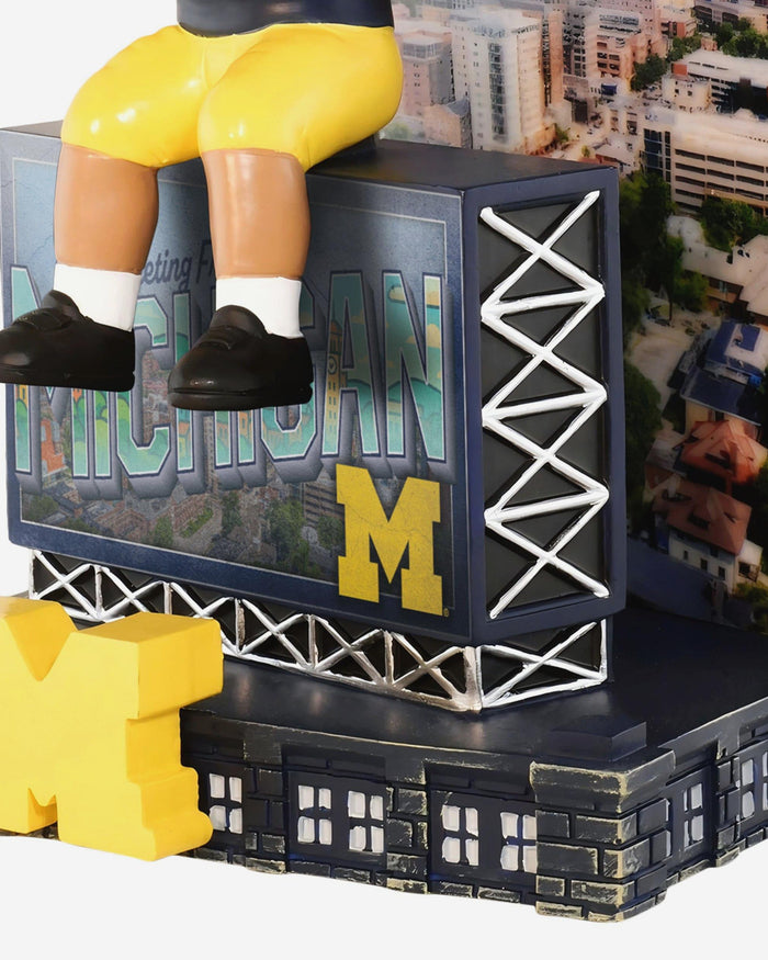 Michigan Wolverines Greetings From Mascot Bobblehead FOCO - FOCO.com