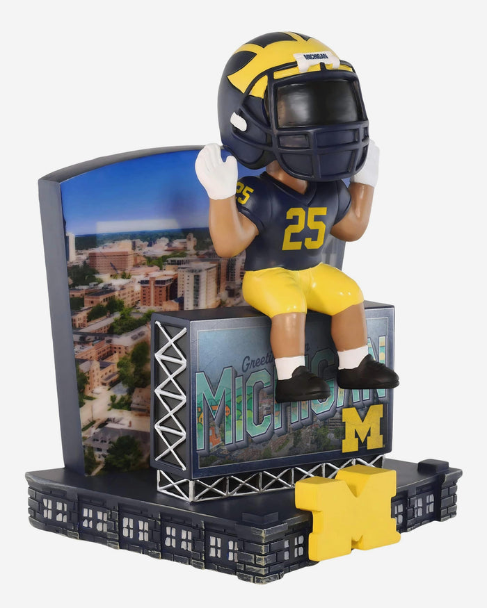 Michigan Wolverines Greetings From Mascot Bobblehead FOCO - FOCO.com
