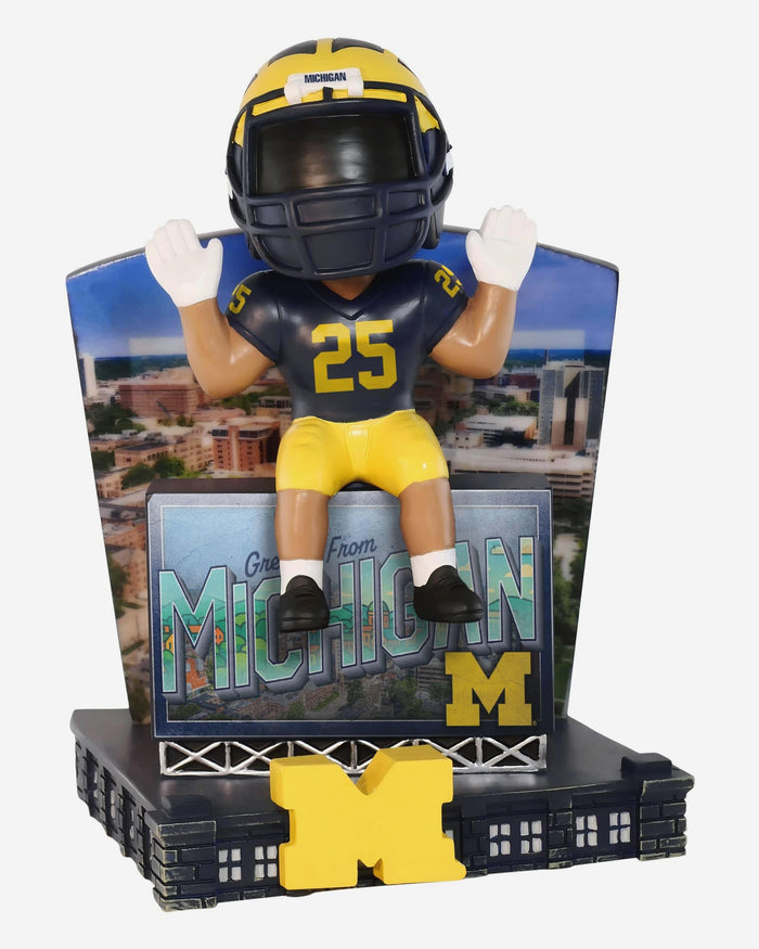 Michigan Wolverines Greetings From Mascot Bobblehead FOCO - FOCO.com