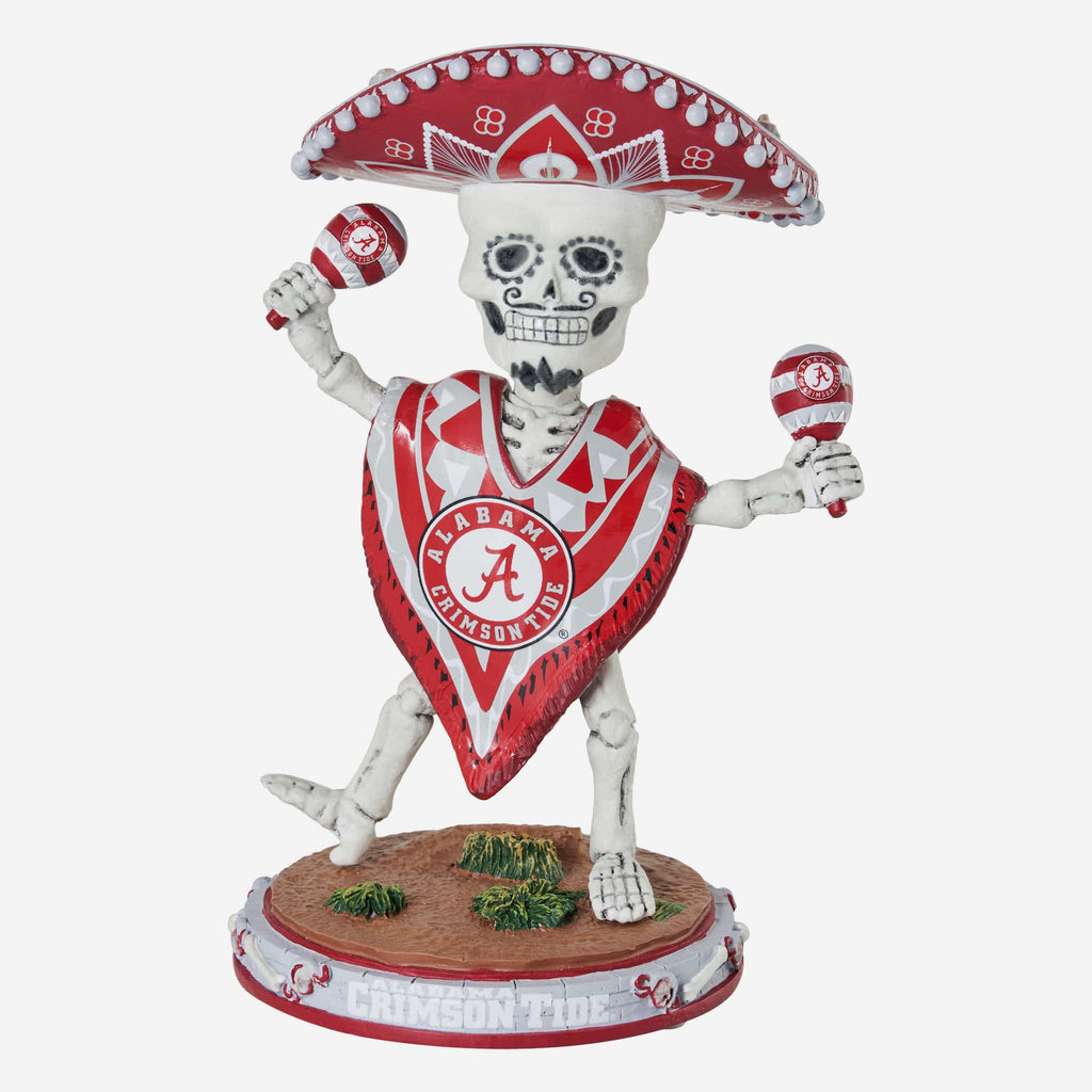 Alabama Crimson Tide Calavera Glow in the Dark Bobblehead FOCO - FOCO.com