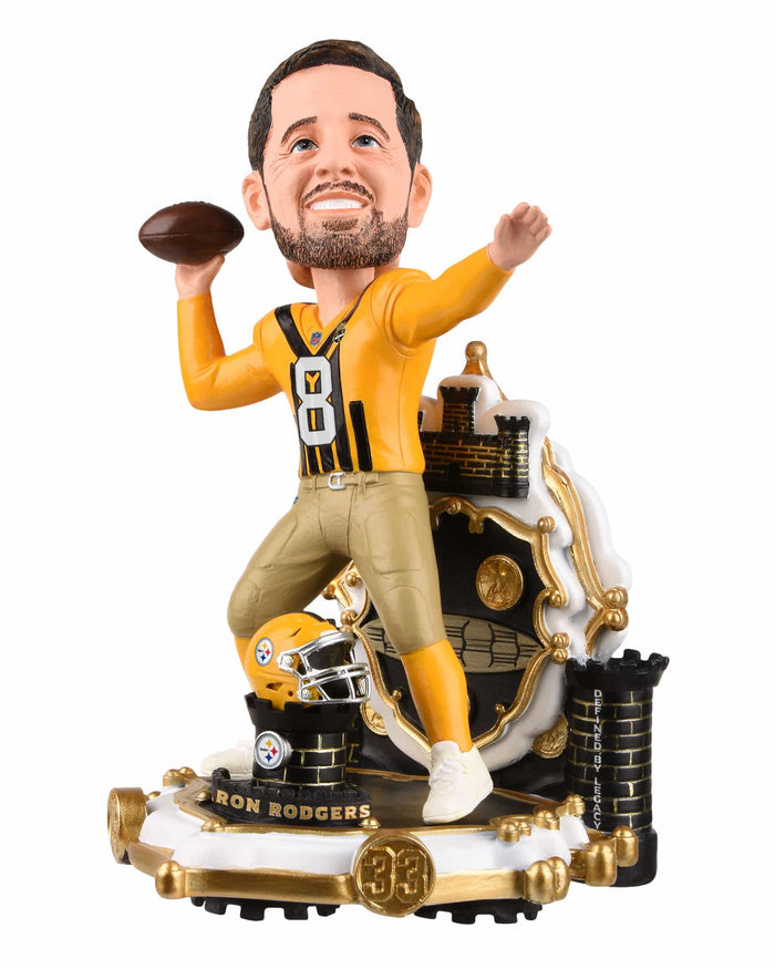 Aaron Rodgers Pittsburgh Steelers Alternate Uniform Bobblehead