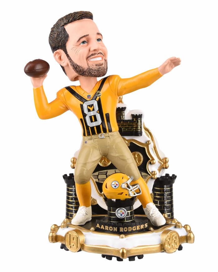Aaron Rodgers Pittsburgh Steelers Alternate Uniform Bobblehead