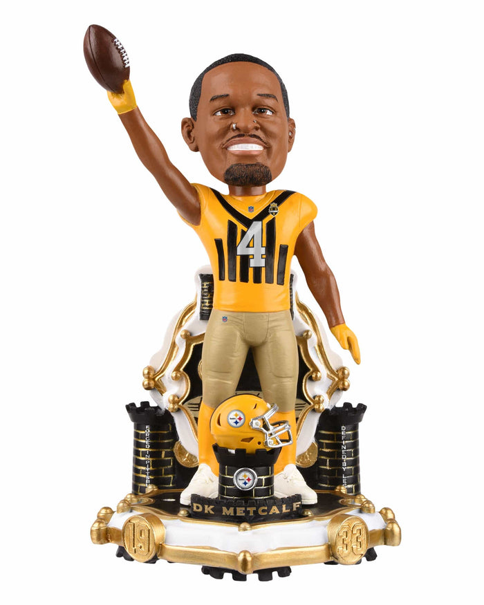 DK Metcalf Pittsburgh Steelers Alternate Uniform Bobblehead