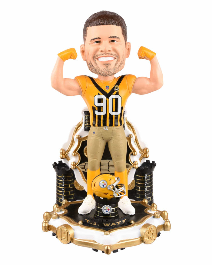 TJ Watt Pittsburgh Steelers Alternate Uniform Bobblehead