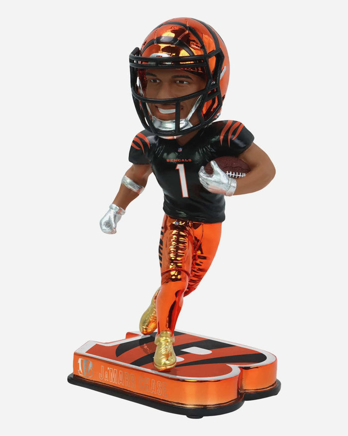 Ja'Marr Chase Cincinnati Bengals Electroplated Edition Bobblehead FOCO - FOCO.com