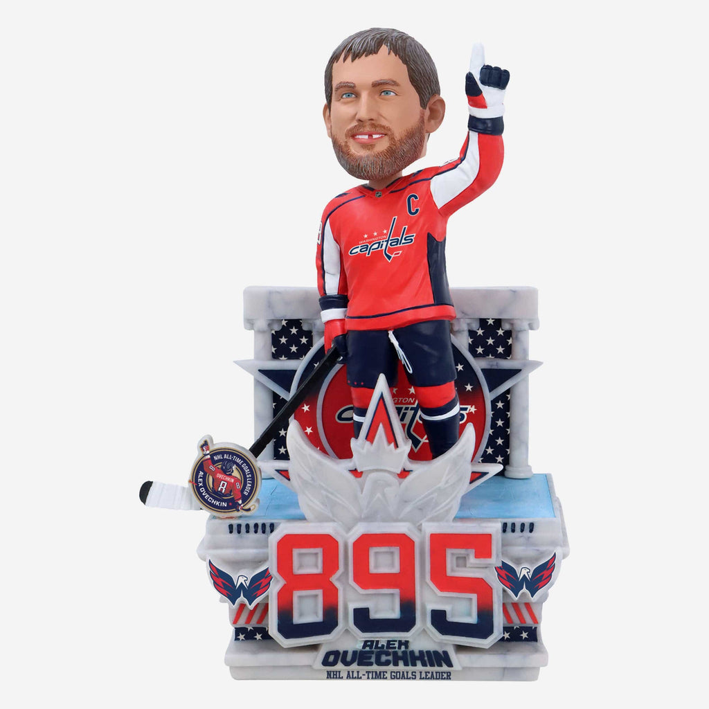 Alex Ovechkin Washington Capitals NHL All-Time Goals Leader Moment Bobblehead FOCO - FOCO.com