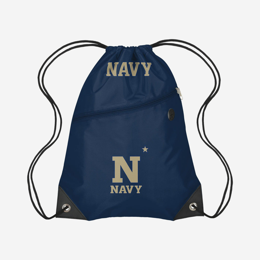 Navy Midshipmen Pocket Drawstring Backpack FOCO - FOCO.com