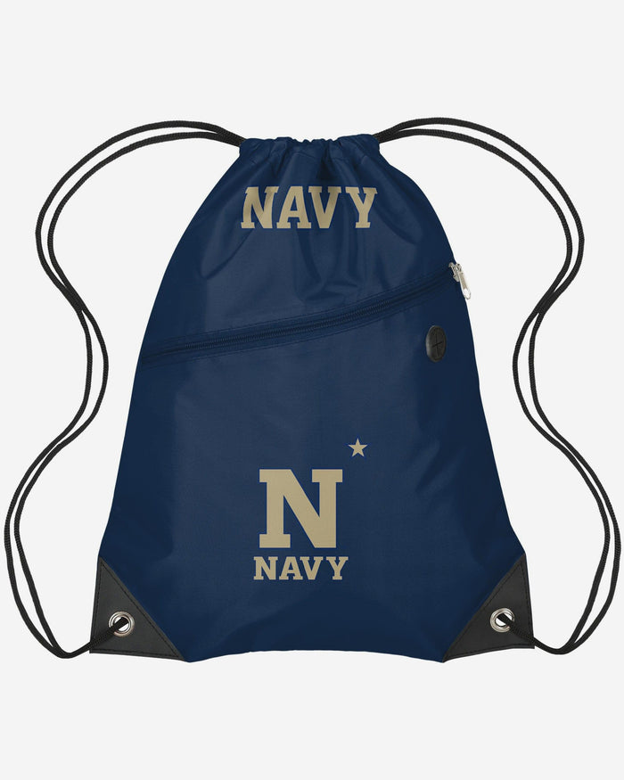 Navy Midshipmen Pocket Drawstring Backpack FOCO - FOCO.com