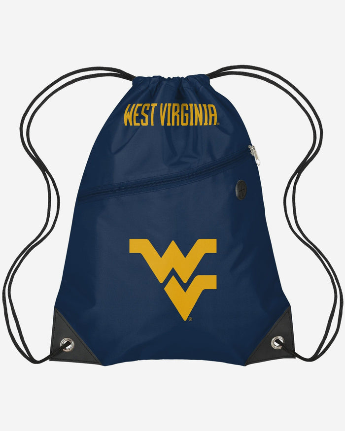 West Virginia Mountaineers Pocket Drawstring Backpack FOCO - FOCO.com