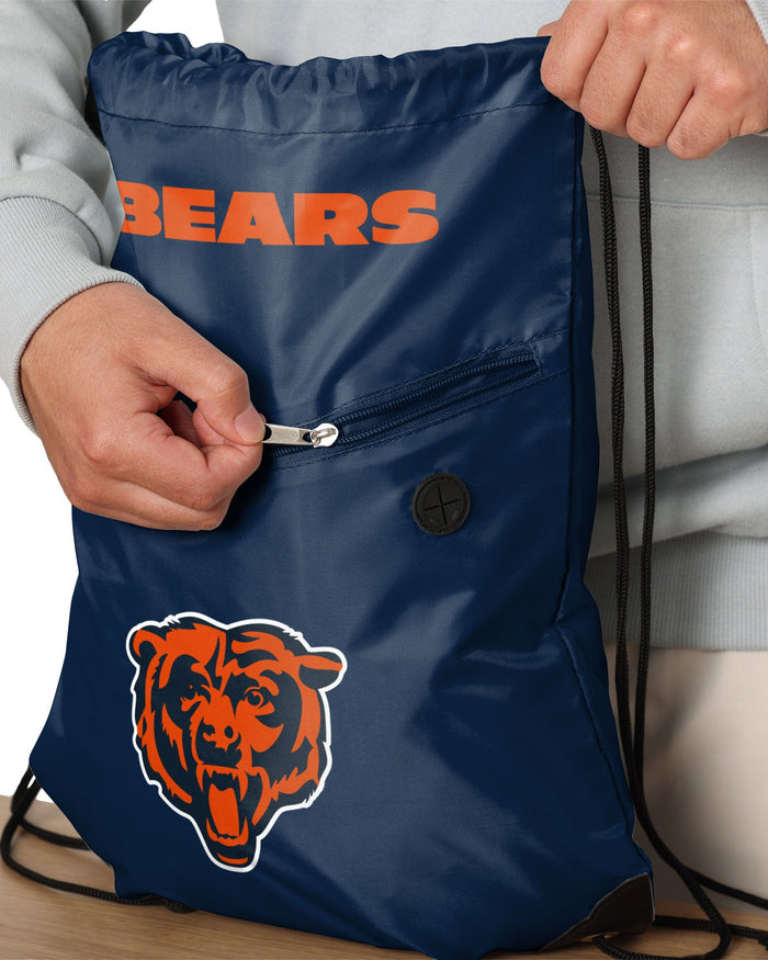 Chicago Bears Pocket Drawstring Backpack FOCO - FOCO.com