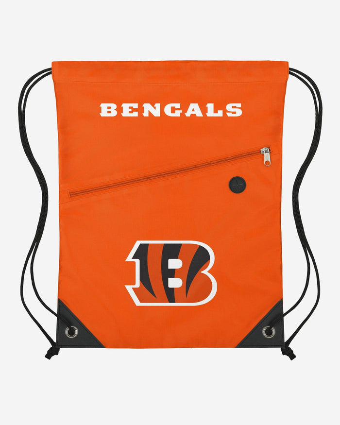 Cincinnati Bengals Pocket Drawstring Backpack FOCO - FOCO.com