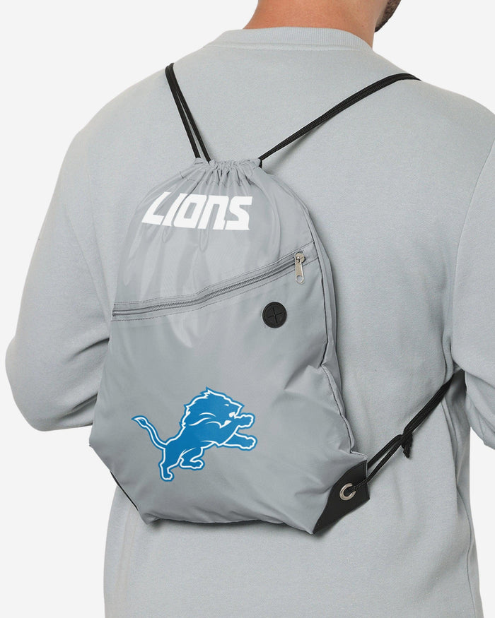 Detroit Lions Pocket Drawstring Backpack FOCO - FOCO.com