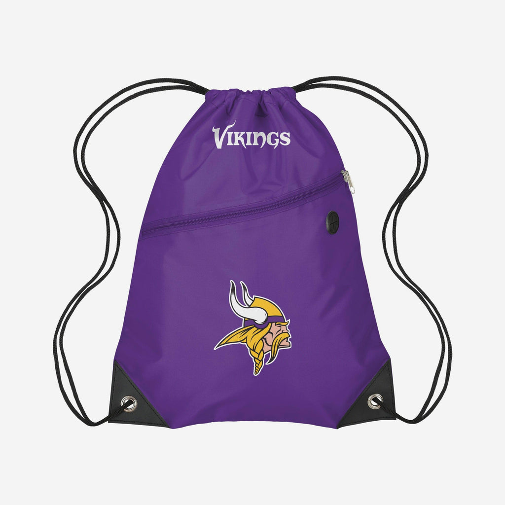Minnesota Vikings Pocket Drawstring Backpack FOCO - FOCO.com
