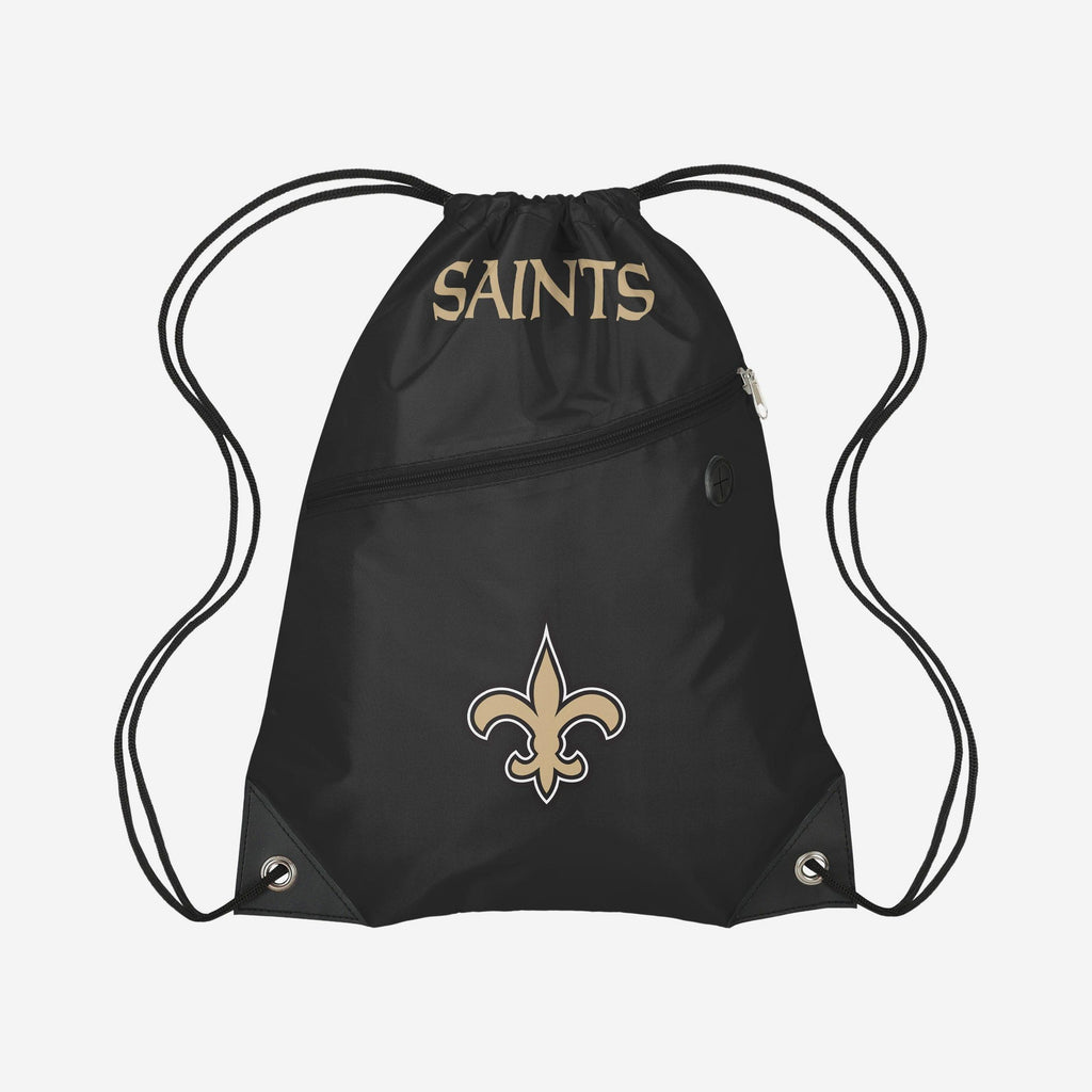 New Orleans Saints Pocket Drawstring Backpack FOCO - FOCO.com
