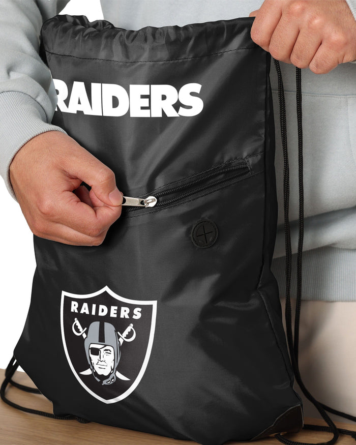 Las Vegas Raiders Pocket Drawstring Backpack FOCO - FOCO.com