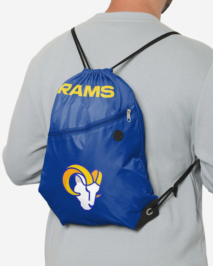 Los Angeles Rams Pocket Drawstring Backpack FOCO - FOCO.com