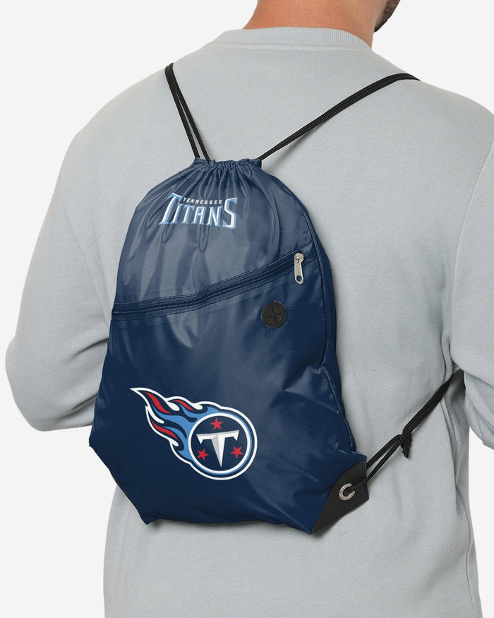 Tennessee Titans Pocket Drawstring Backpack FOCO - FOCO.com