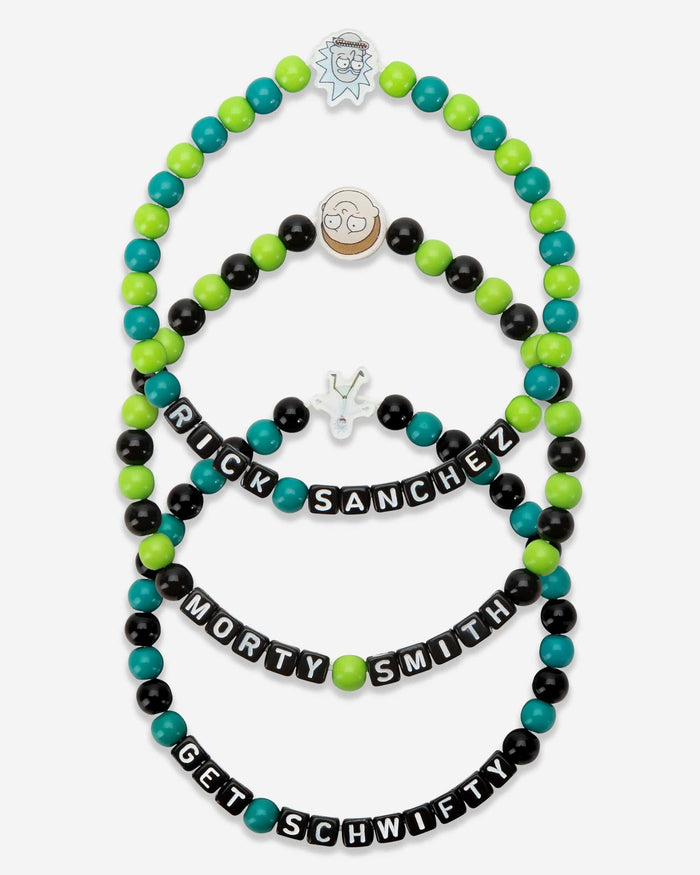 Rick Sanchez & Morty Smith Rick and Morty 3 Pack Beaded Friendship Bracelet FOCO - FOCO.com