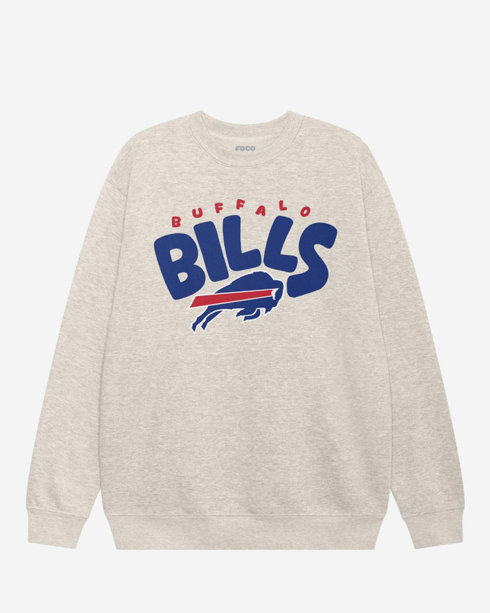 Buffalo Bills Bubble Crew Neck Sweatshirt FOCO S - FOCO.com