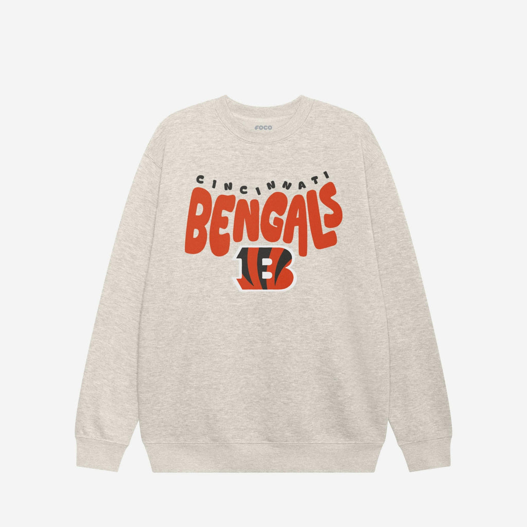 Cincinnati Bengals Bubble Crew Neck Sweatshirt FOCO S - FOCO.com