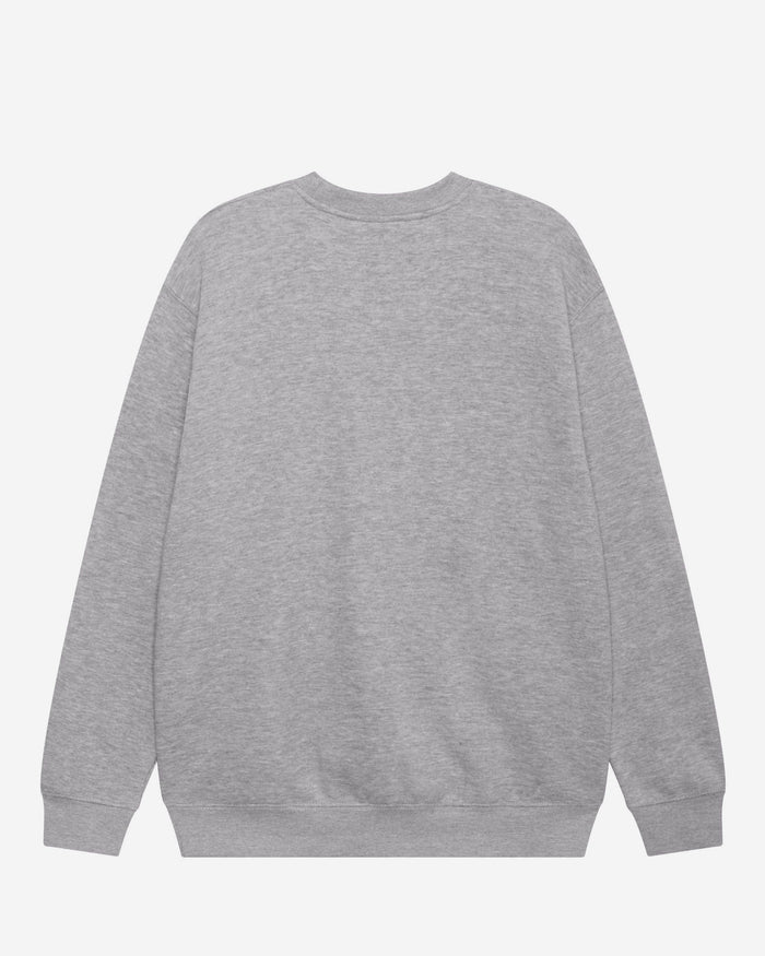 Las Vegas Raiders Primary Logo Crew Neck Sweatshirt FOCO Athletic Heather S - FOCO.com