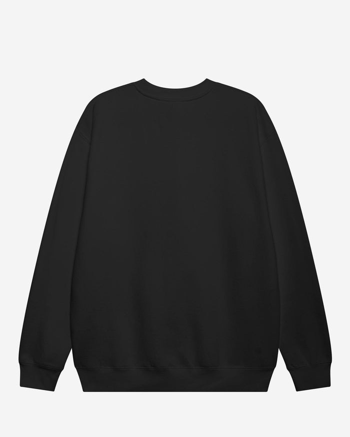 Las Vegas Raiders Primary Logo Crew Neck Sweatshirt FOCO Athletic Heather S - FOCO.com