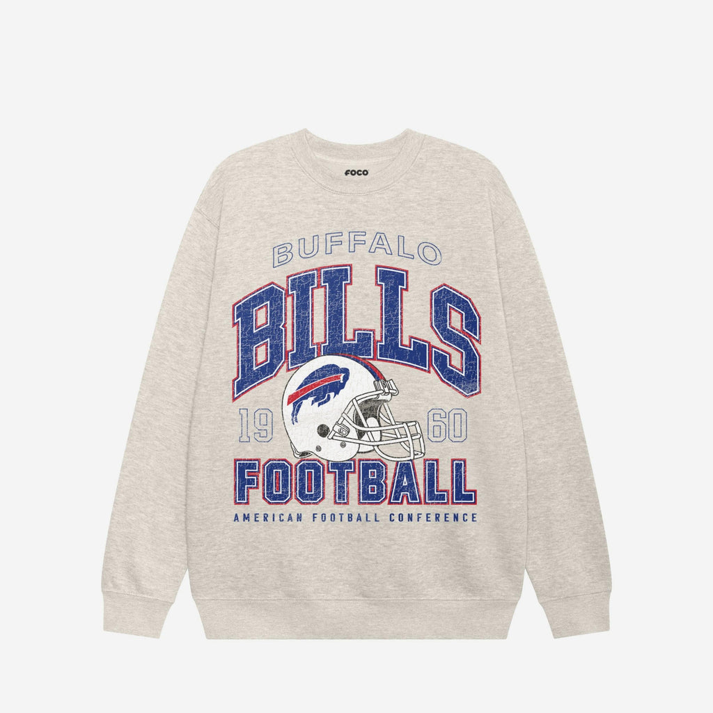 Buffalo Bills Varsity Crew Neck Sweatshirt FOCO S - FOCO.com