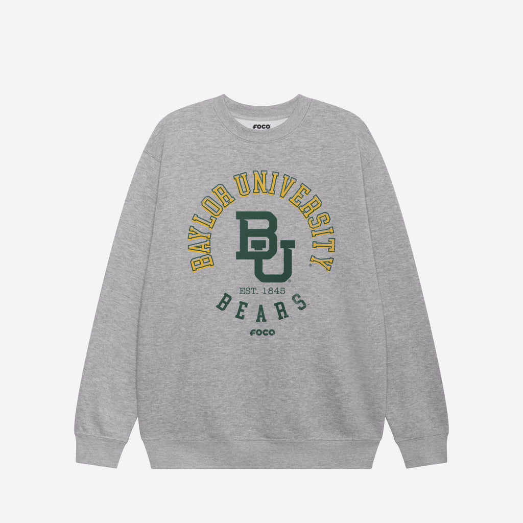 Baylor Bears Circle Vintage Crew Neck Sweatshirt FOCO S - FOCO.com