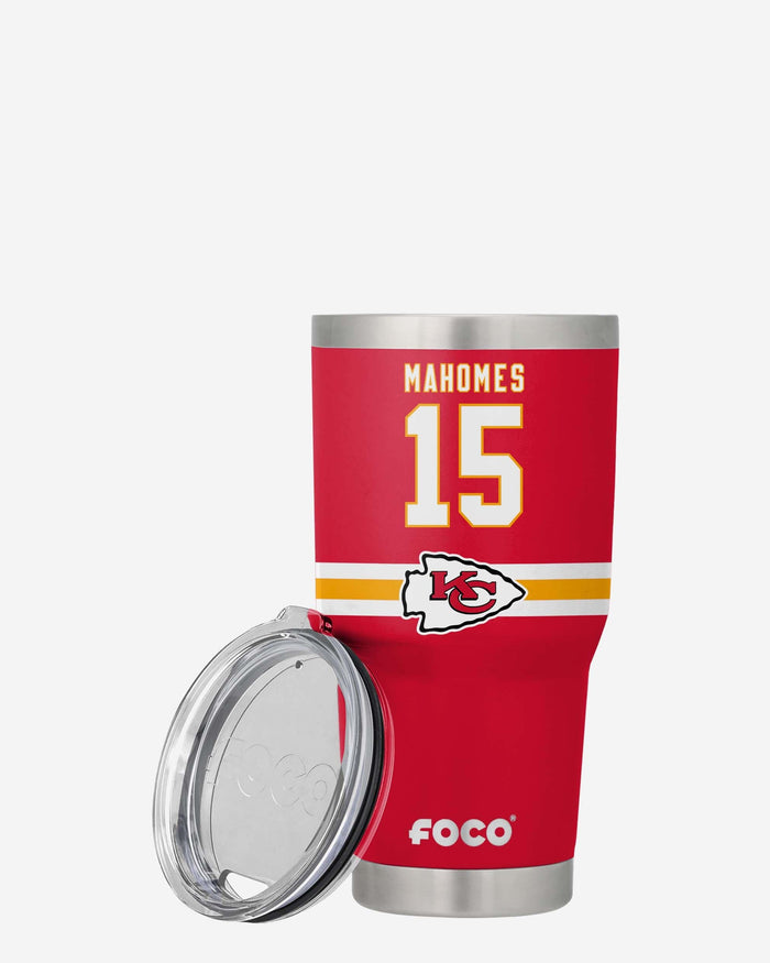 Patrick Mahomes Kansas City Chiefs Team Logo 30 oz Player Tumbler FOCO - FOCO.com