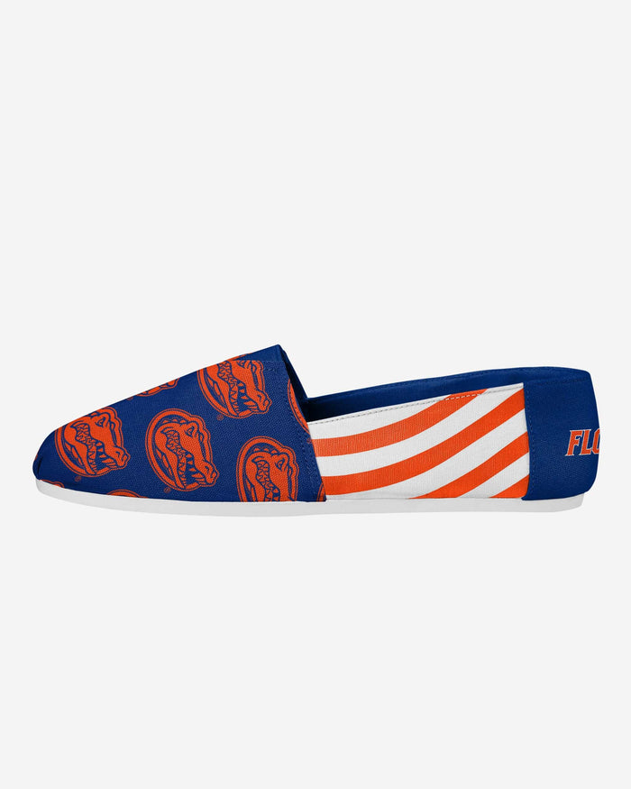 Florida Gators Womens Stripe Canvas Shoe FOCO 6 - FOCO.com