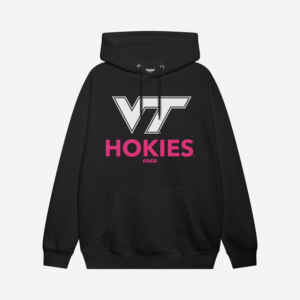 Virginia Tech Hokies Highlight Reel Hoodie FOCO Black/Neon Pink S - FOCO.com