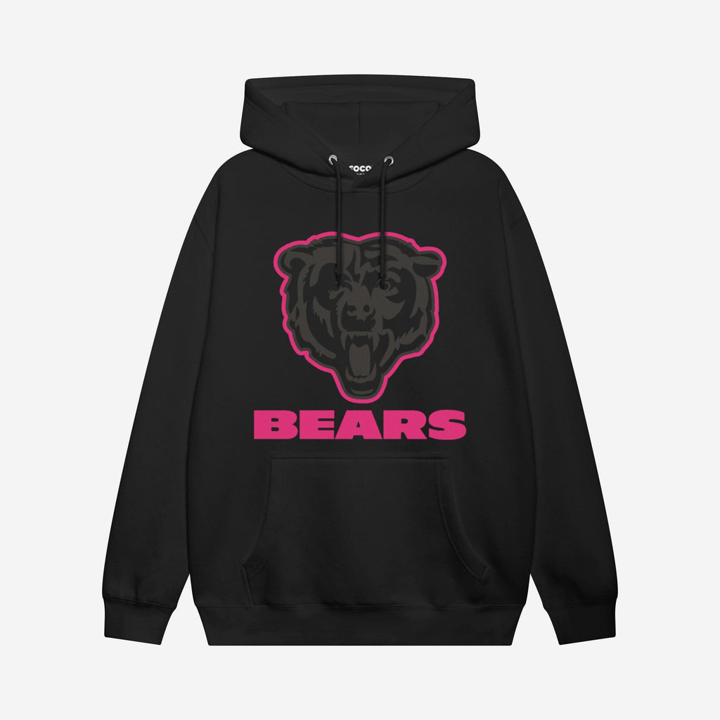 Chicago Bears Highlight Reel Hoodie FOCO Black/Neon Pink S - FOCO.com