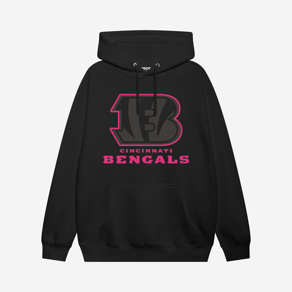 Cincinnati Bengals Highlight Reel Hoodie FOCO Black/Neon Pink S - FOCO.com