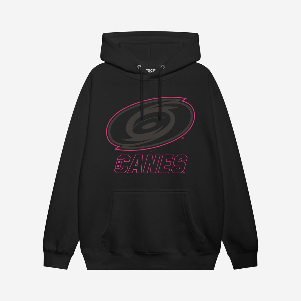 Carolina Hurricanes Highlight Reel Hoodie FOCO Black/Neon Pink S - FOCO.com