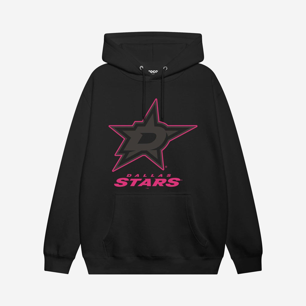 Dallas Stars Highlight Reel Hoodie FOCO Black/Neon Pink S - FOCO.com