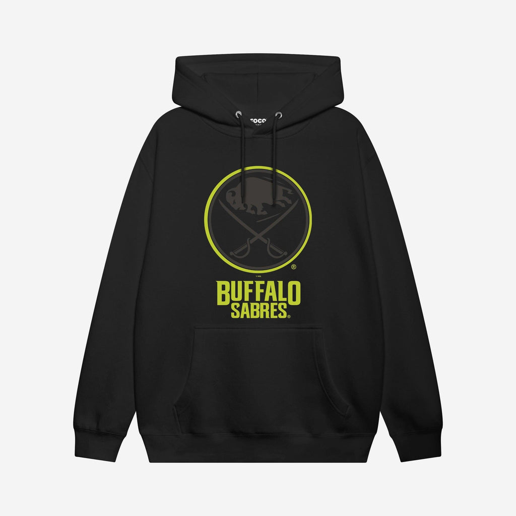 Buffalo Sabres Highlight Reel Hoodie FOCO Black/Volt S - FOCO.com