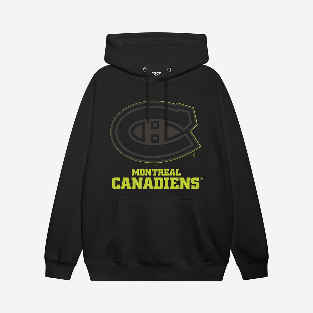 Montreal Canadiens Highlight Reel Hoodie FOCO Black/Volt S - FOCO.com